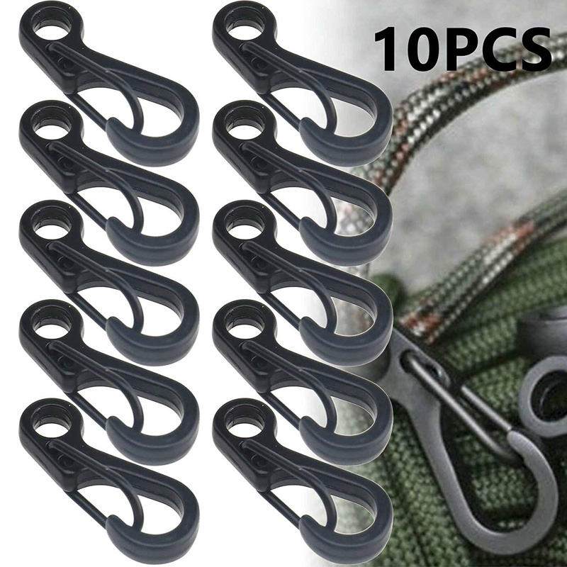 Edc Carry Kit - 10 Pz/lotto Mini Moschettone Paracord Attrezzatura