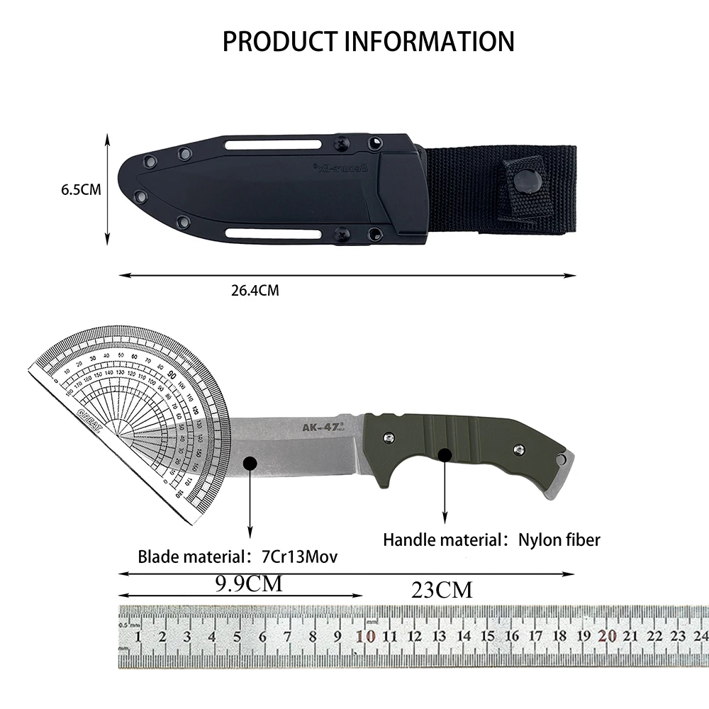 Edc Fixed Blade Deep Carry - Coltello a lama fissa EDC per