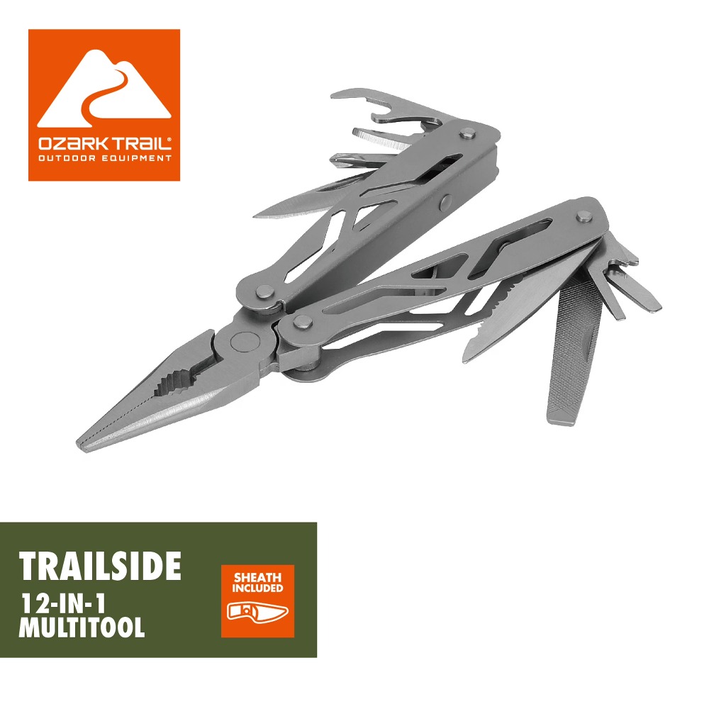 Edc Gear Every Day Carry - Multiutensile 12-in-1 per campeggio, escursionismo, attrezzatura