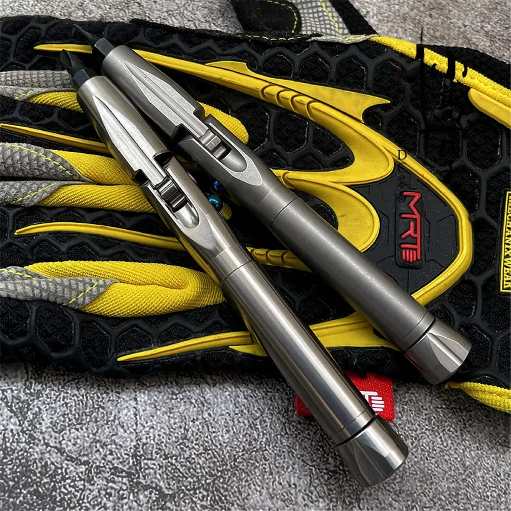 Edc Carry For Men - Cacciavite multiangolo pieghevole in titanio -