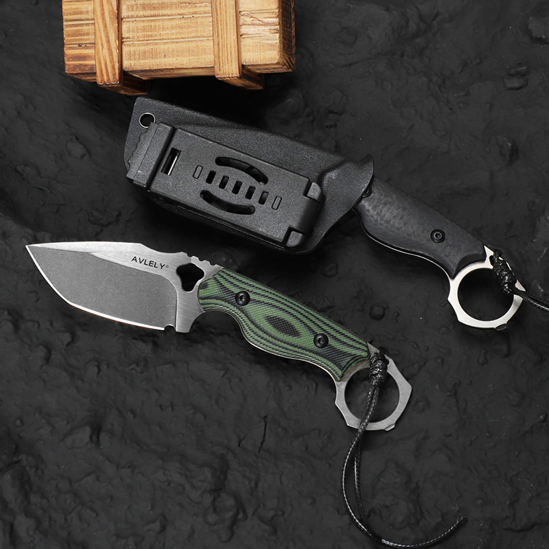 Edc Fixed Blade Deep Carry - Coltello a lama dritta in acciaio