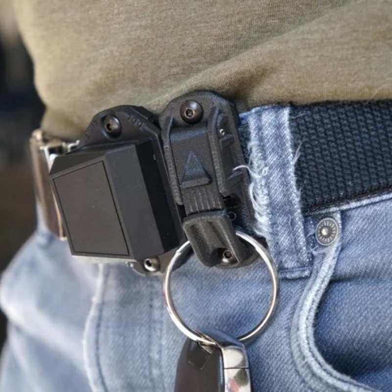 Edc Carry Kit - Clip per cintura multifunzionale per zaino,
