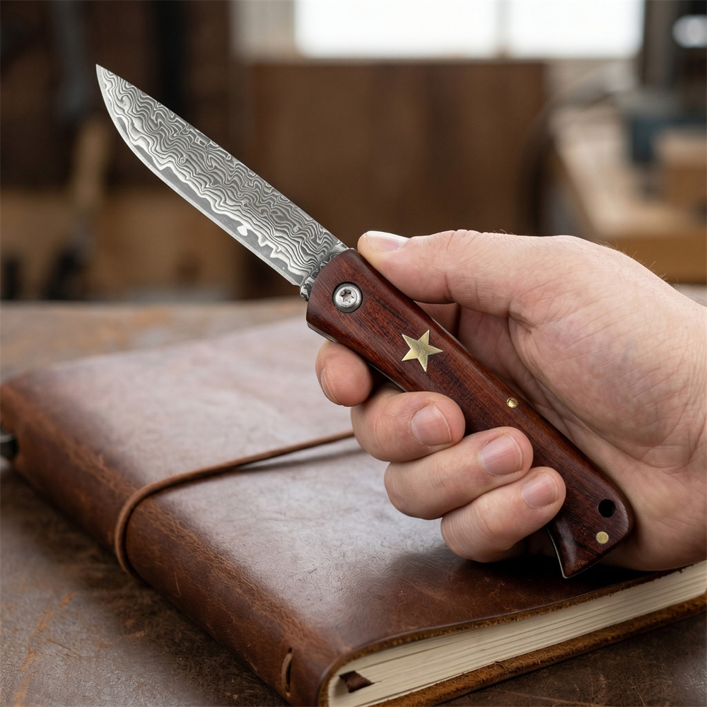 Edc Fixed Blade Deep Carry - Coltello Tascabile Pieghevole Compatto da Esterno