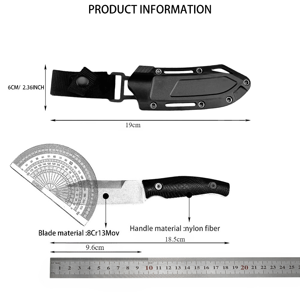 Coltello dritto piccolo nero K - Edc Carry Fixed Blade recensione e prezzo